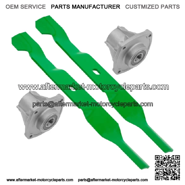 1765092 1769048 1910917 33" Deck Spindle & Notched Air-Lift Blades for Troy-Bilt - Image 4