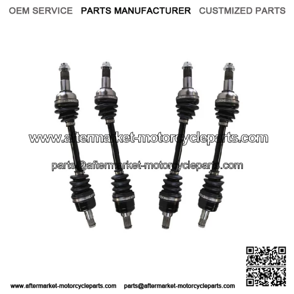 Front and Rear CV Axle Shafts Set of 4 for Yamaha YFM700 Grizzly FI 4x4 Auto (For: Yamaha)