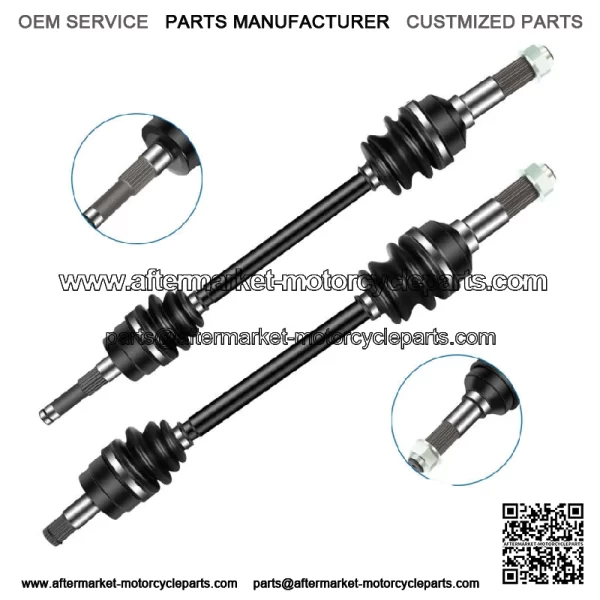 Pair Front Left Right CV Axle Shaft For Yamaha Rhino 660 YXR660FA 4x4 2004-2007 (For: Yamaha)