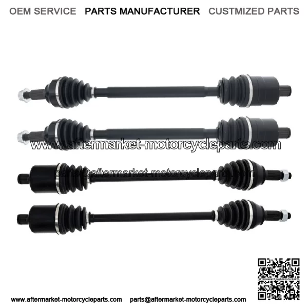 Front Rear CV Axle Drive Shaft Set for Polaris Ranger XD 1500 Crew 1337043