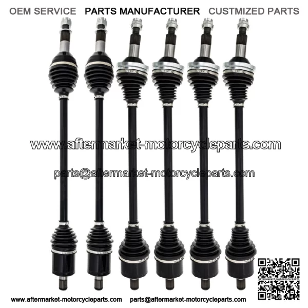 Front Middle Rear CV Axle Drive Shaft Kit for Can-Am Defender HD10 6x6