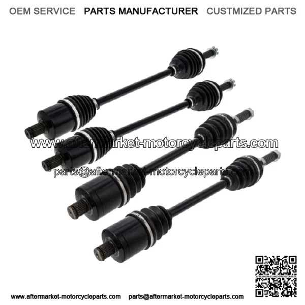 Front Rear CV Axle Kit For Polaris Ranger 570 Crew 570-6 1333517 1333069 - Image 2