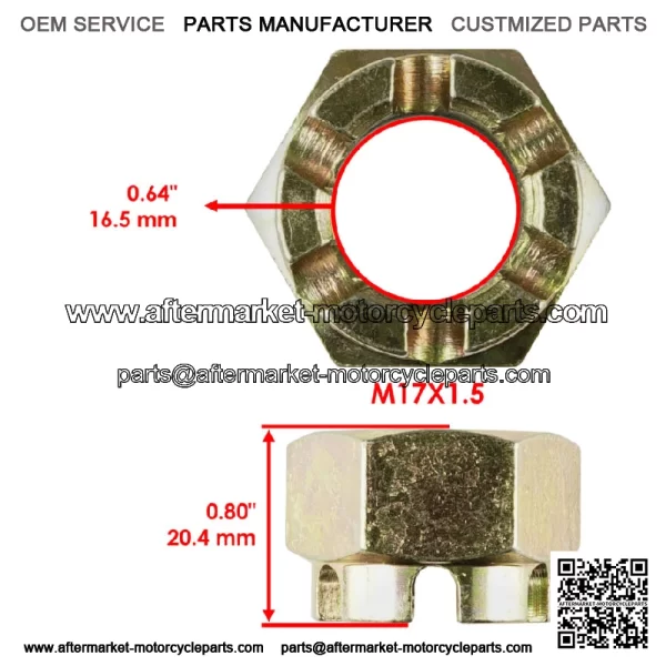 Rear Axle Shaft with Castle Nuts Pin For Polaris Xpedition 325 425 2000-2001 - Image 4