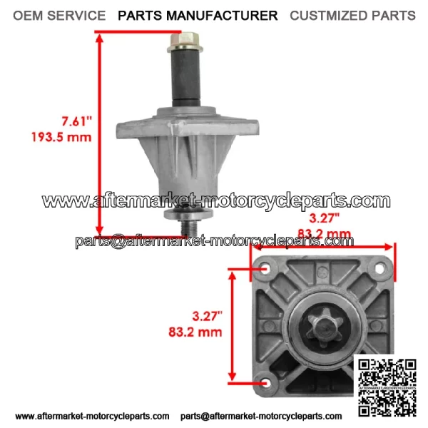 46" Deck Spindles for MTD Huskee 13AX615H731 13AX775H031 13AX775H231 13BX775H031 - Image 2