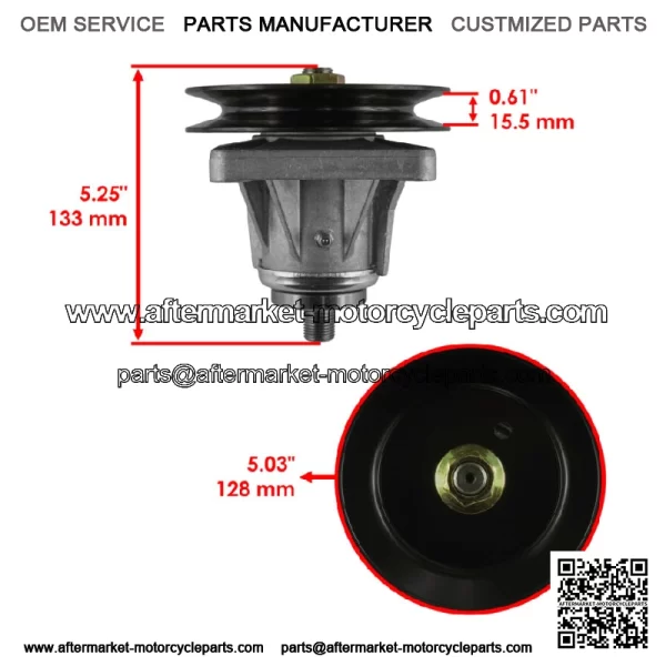 46" Deck Spindles for MTD Huskee 13AX615H731 13AX775H031 13AX775H231 13BX775H031 - Image 3