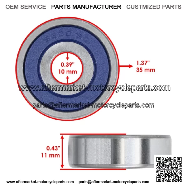 6300 2RSH 6300-2RDQE6 6300-2RSH 6300-2RS Ball Bearing Rubber Sealed 10x35x11 - Image 2