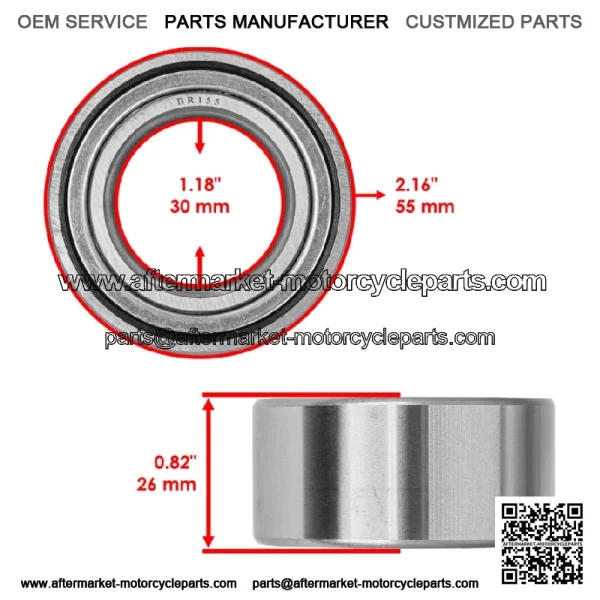 DAC3055CRK 30BWD08A DAC305526 Double Radial Ball Bearings 30x55x26 - Image 2
