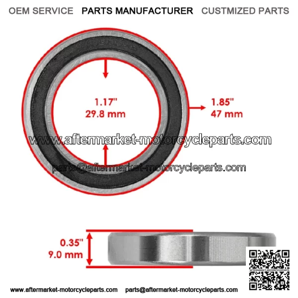 6906-2RS 6906 2RS 61906-2RS 6906DDU Rubber Sealed Ball Bearings 30x47x9 - Image 2