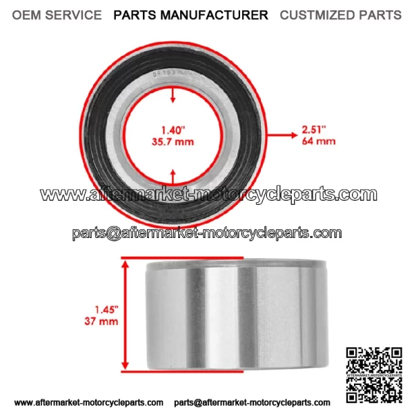 DAC36640037 2RS DAC366437 DAC36640037A10.30 VGA10826 Ball Bearings 36x64x37 - Image 2