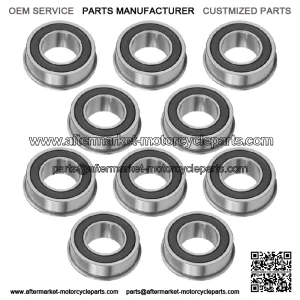 F6003-19-2RS F6003 Flange Deep Groove Sealed Ball Bearings 19x35x13