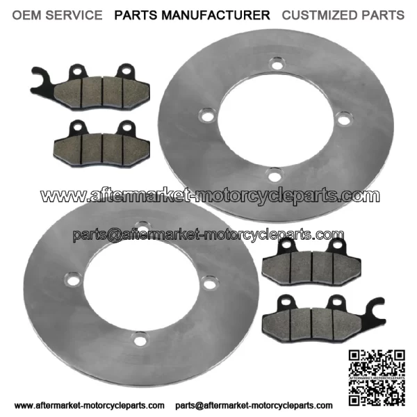 Rear Brake Discs & Brake Pads For Yamaha YXE70 YXE85 Wolverine X2 X4 XTR 16-25 - Image 5