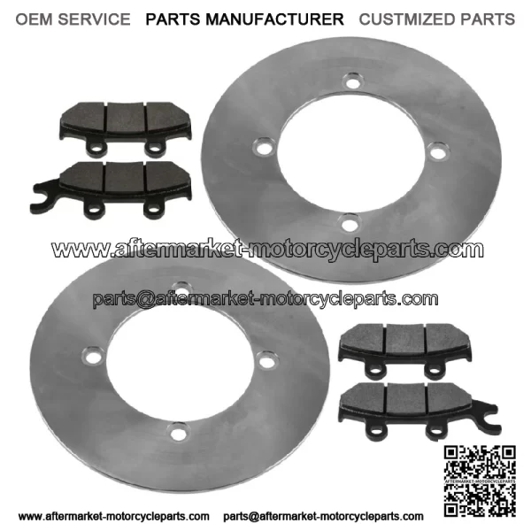 Front Brake Discs & Brake Pads For Yamaha YXE70 YXE85 Wolverine X2 X4 XTR 16-25 - Image 5