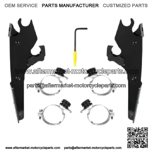 Batwing Fairing Trigger-Lock Mounting Kit Black MEB2056