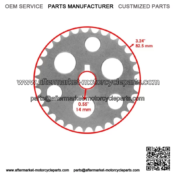 Camshaft & Tensioner w/ Chain For Yamaha Moto-4 Moto4 YFM350ER 1987-1995 - Image 3