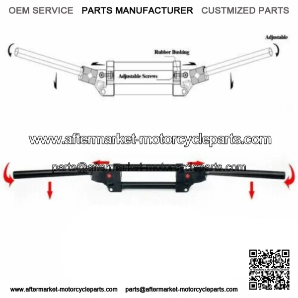 7/8" 2mm djustable nti ibration andlebars or amaha anshee FZ350 FZ450R