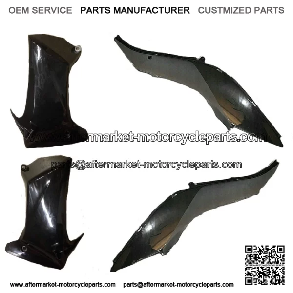 4 iece FZ450R lack EM amaha ide over lastics rand ew 4-2023