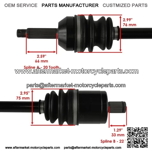 Front V xle or olaris anger TX 015 016  anger V iion 016  333238 - Image 3