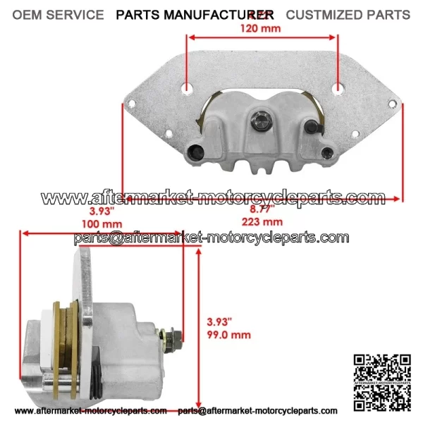Front eft rake aliper or olaris anger P 000 rew P 000 1-22 913791 - Image 2